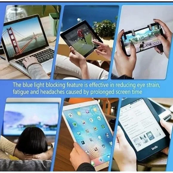 2~Hunsquer Blue Light Blocking Glasses for Women & Men~ Computer, Phone, Gaming - Picture 5 of 16